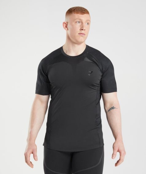 Men's Gymshark 315 T-Shirts Black | NZ 9SGOFP